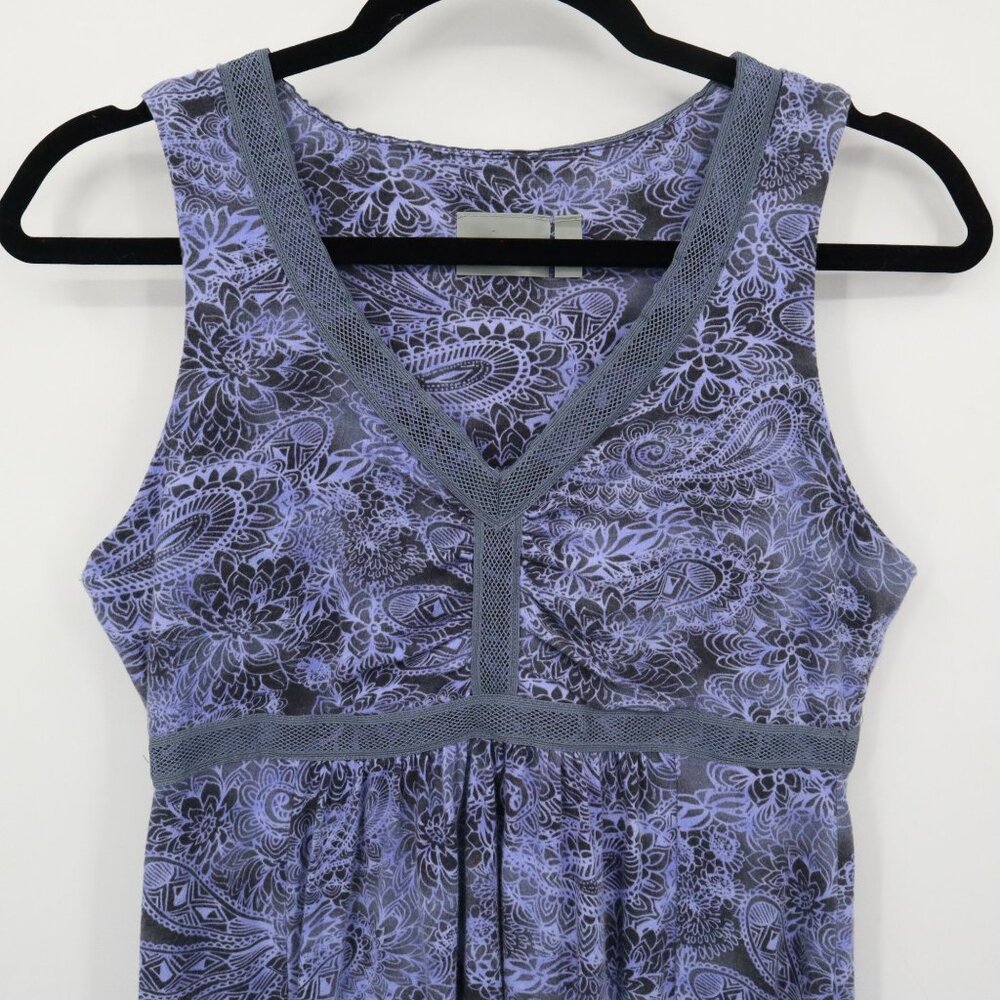 Athleta Paisley Dress Womens S Purple Boho Feminine Active Casual Beach Hippie - Picture 5 of 16